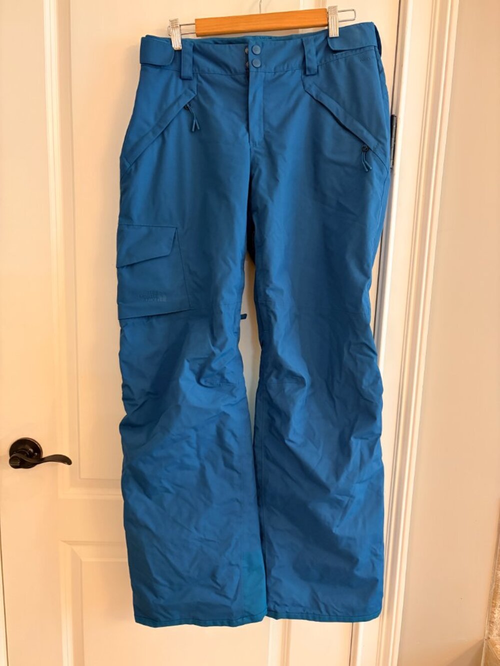 The North Face Pants Women L Teal Blue Ski Snow Insulated Zip Fly